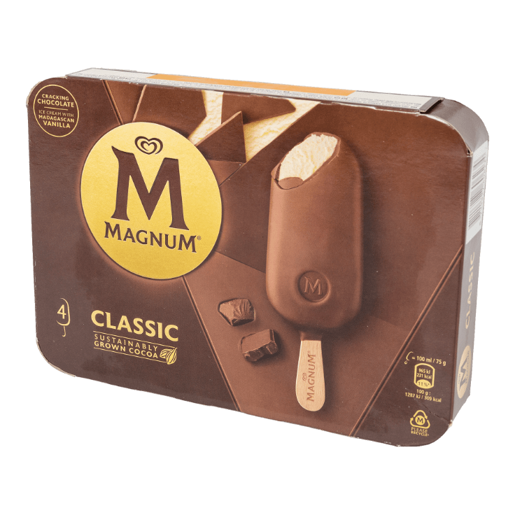 MAGNUM® IJssticks met melkchocolade, 4 st.