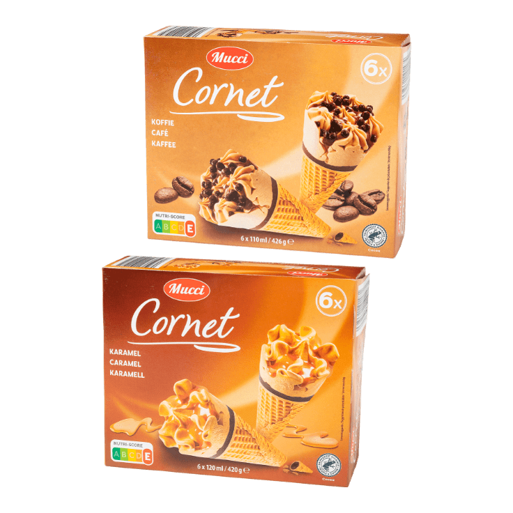 MUCCI® IJshoorntjes, 6 st.