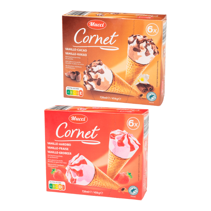 MUCCI® IJshoorntjes, 6 st.