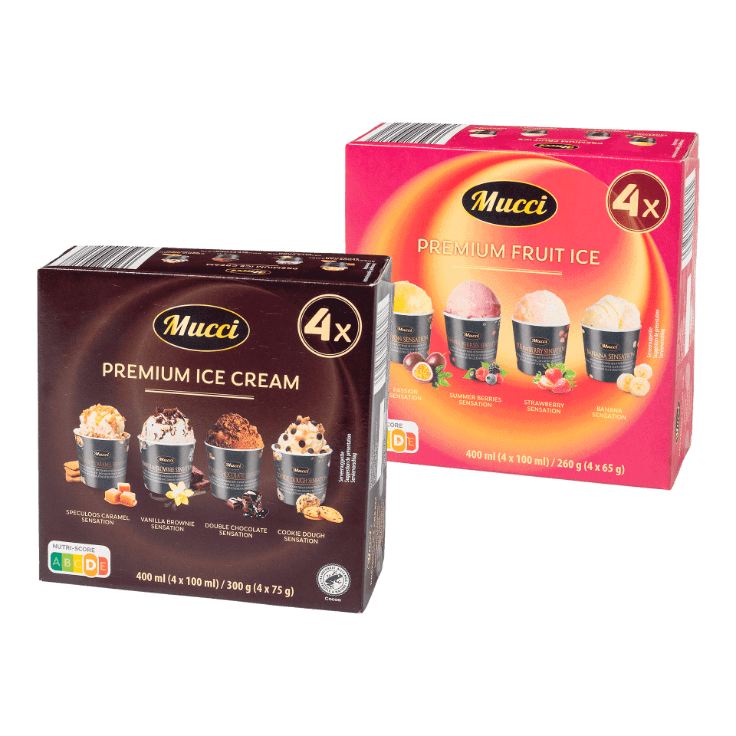 MUCCI® Premium roomijs, 4 st.