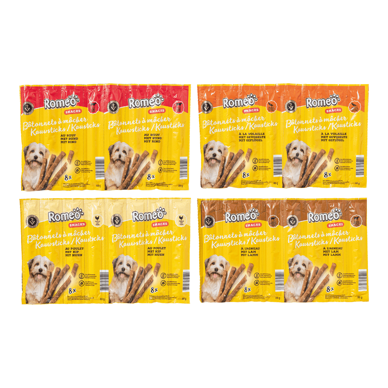 Nobleza - Stokjes voor honden, buffelleer, 120 stuks, 125 mm x 10 mm, snacks voor natuurlijke honden, tandversterking