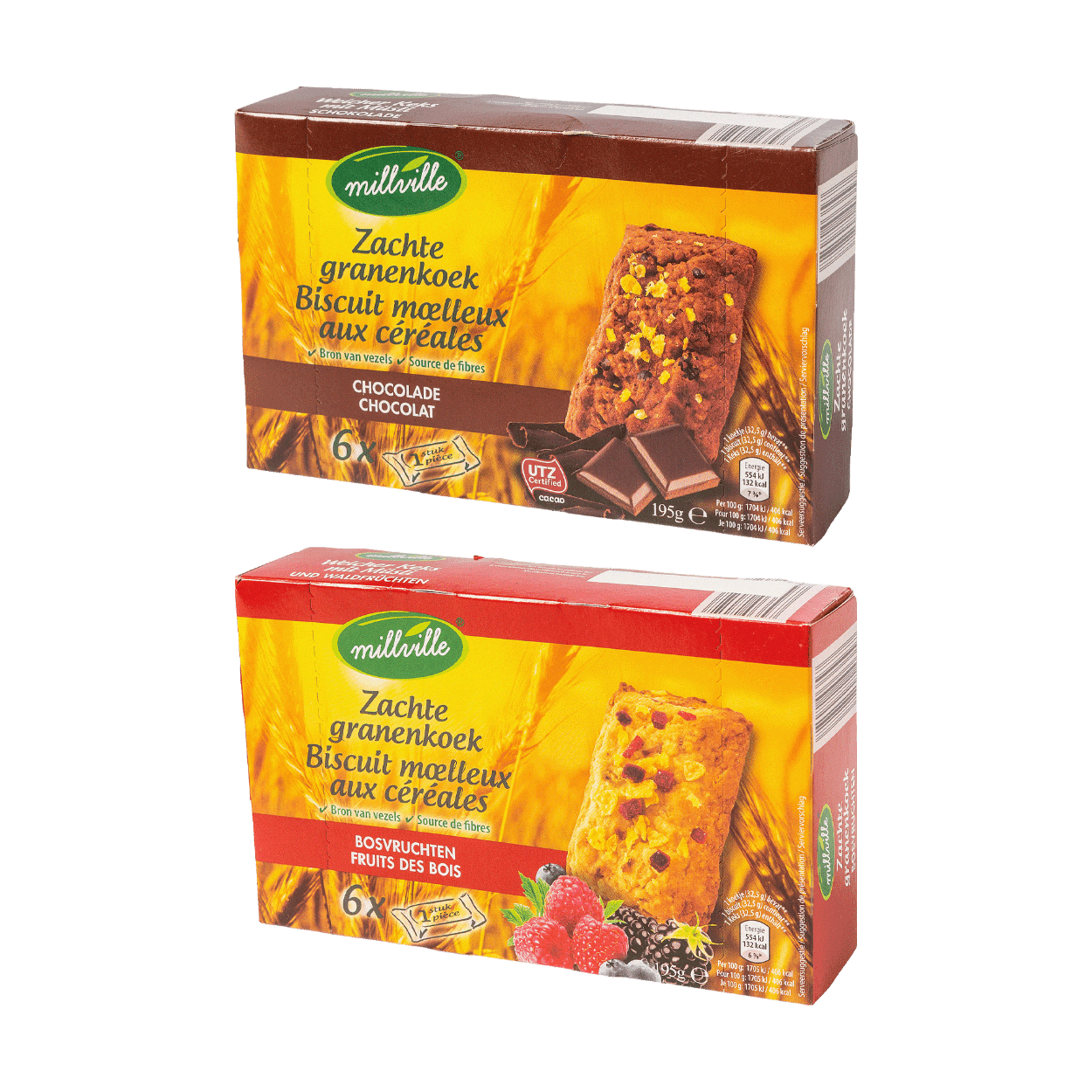 MILLVILLE® Biscuits moelleux aux céréales, 6 pcs bon marché chez ALDI