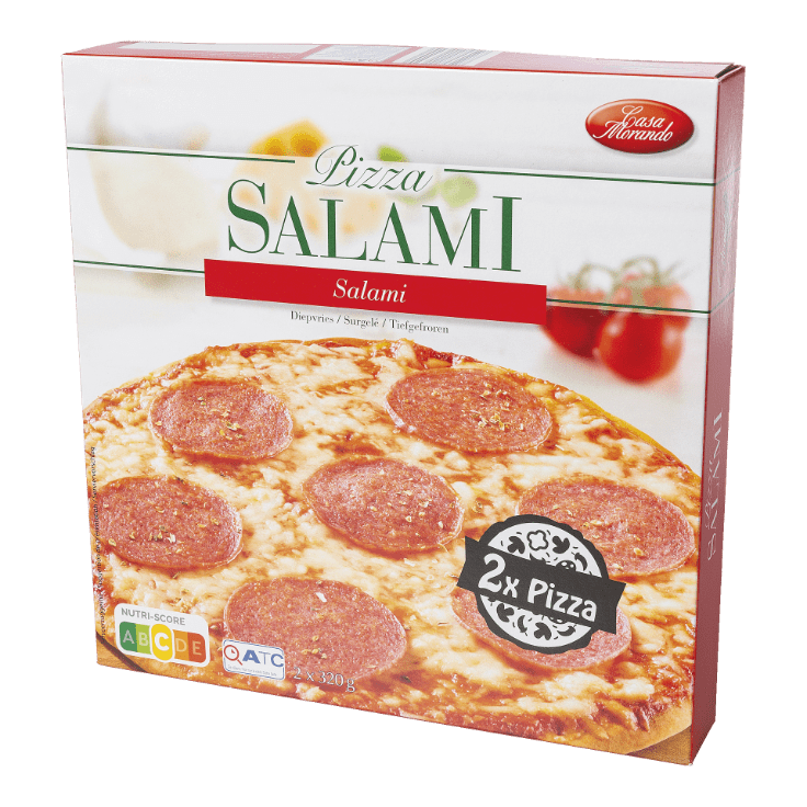 CASA MORANDO® Pizza salami, 2 st.