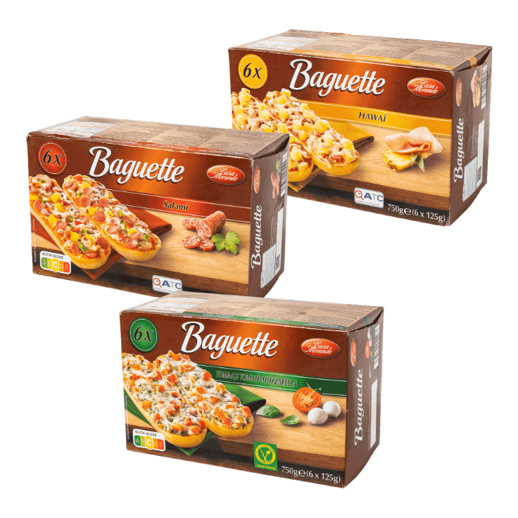CASA MORANDO® Pizzabaguettes, 6 st.