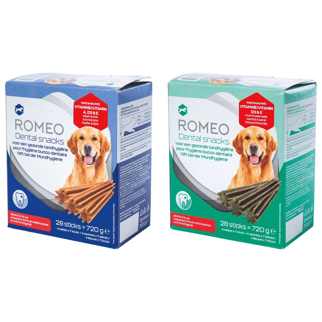 ROMEO® DentalSticks für Hunde, 28 St. günstig bei ALDI