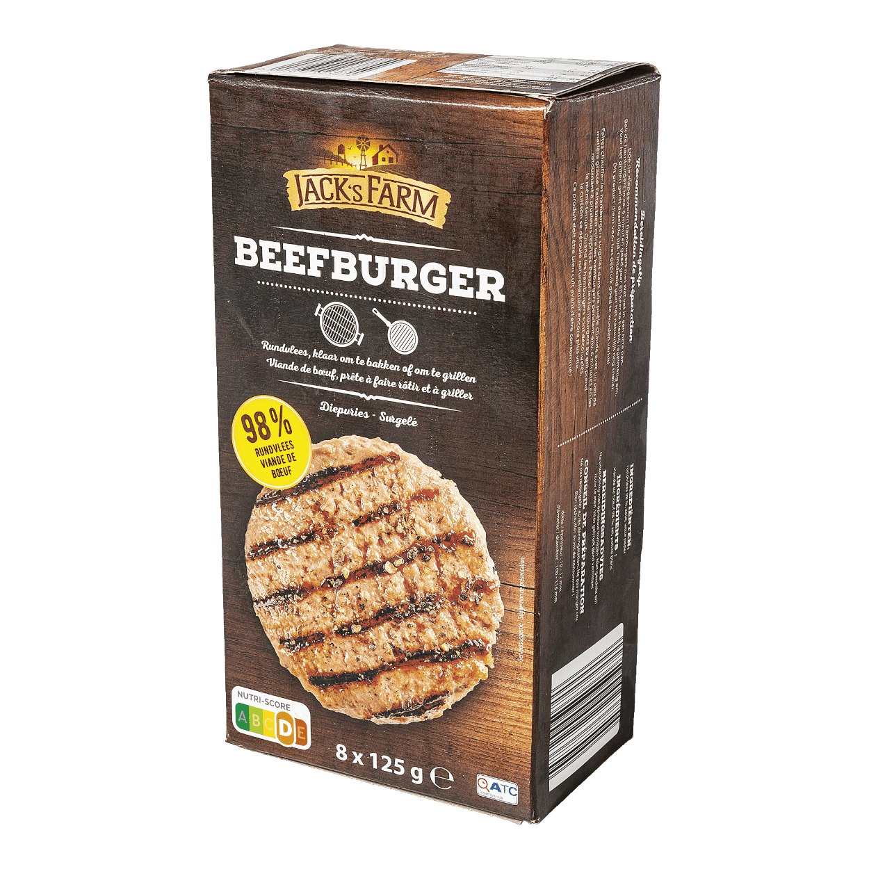 JACK'S FARM® Hamburger de bœuf bon marché chez ALDI