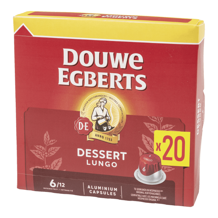 DOUWE EGBERTS® Koffiecapsules lungo dessert, 20 st.