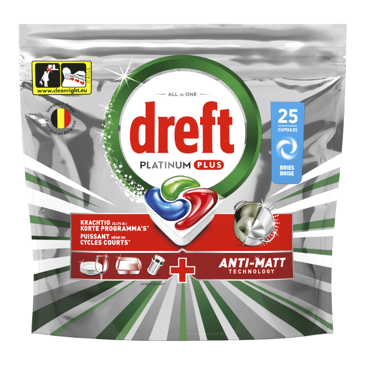 DREFT® Platinum plus-vaatwastabletten, 25 st.