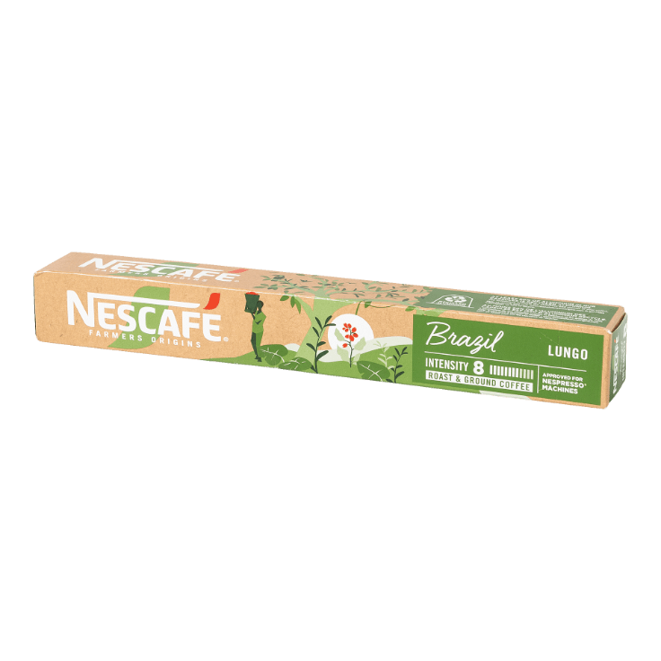 NESCAFÉ FARMERS ORIGINS® Koffiecapsules Brazil lungo, 10 st.