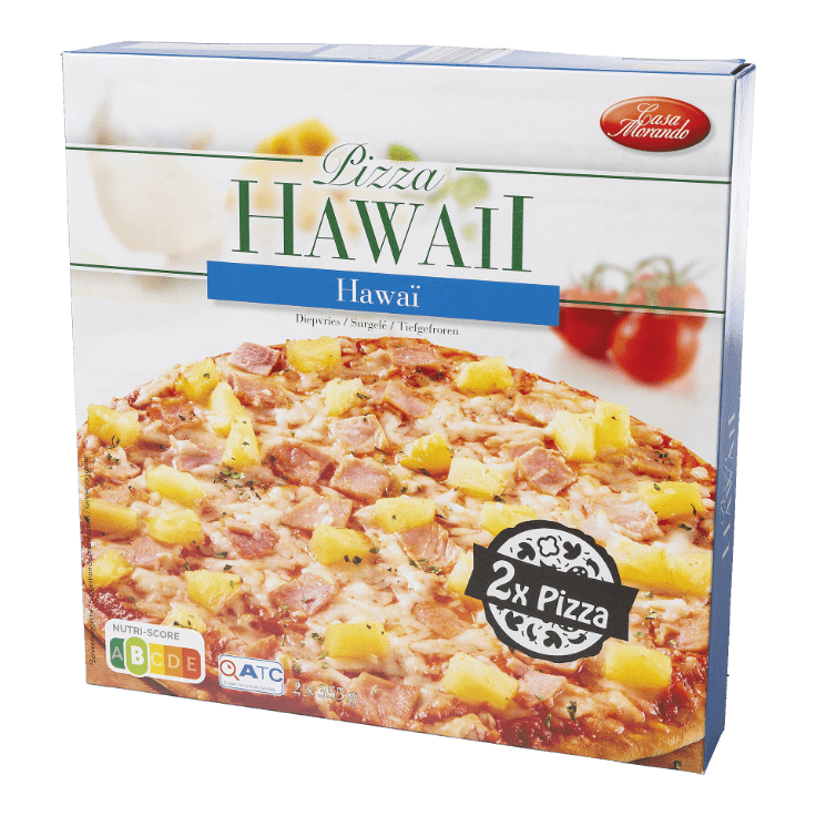 CASA MORANDO® Pizza Hawaï, 2 st.