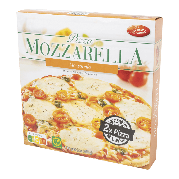 CASA MORANDO® Pizza mozzarella, 2 st.