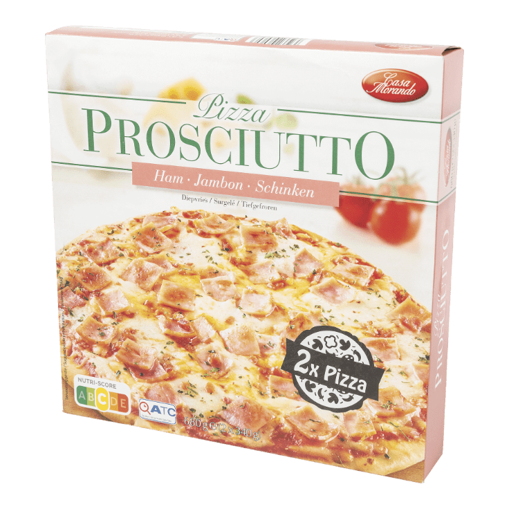 CASA MORANDO® Pizza prosciutto, 2 st.