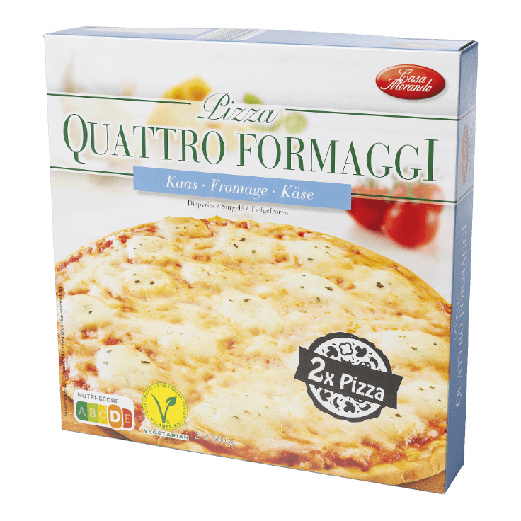 CASA MORANDO® Pizza vier kazen, 2 st.