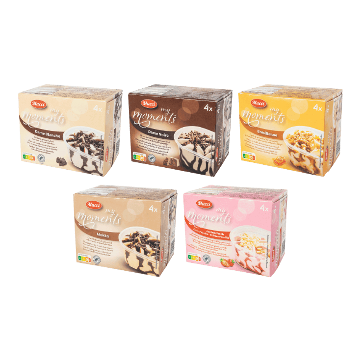 MUCCI® Romig ijs, 4 st.