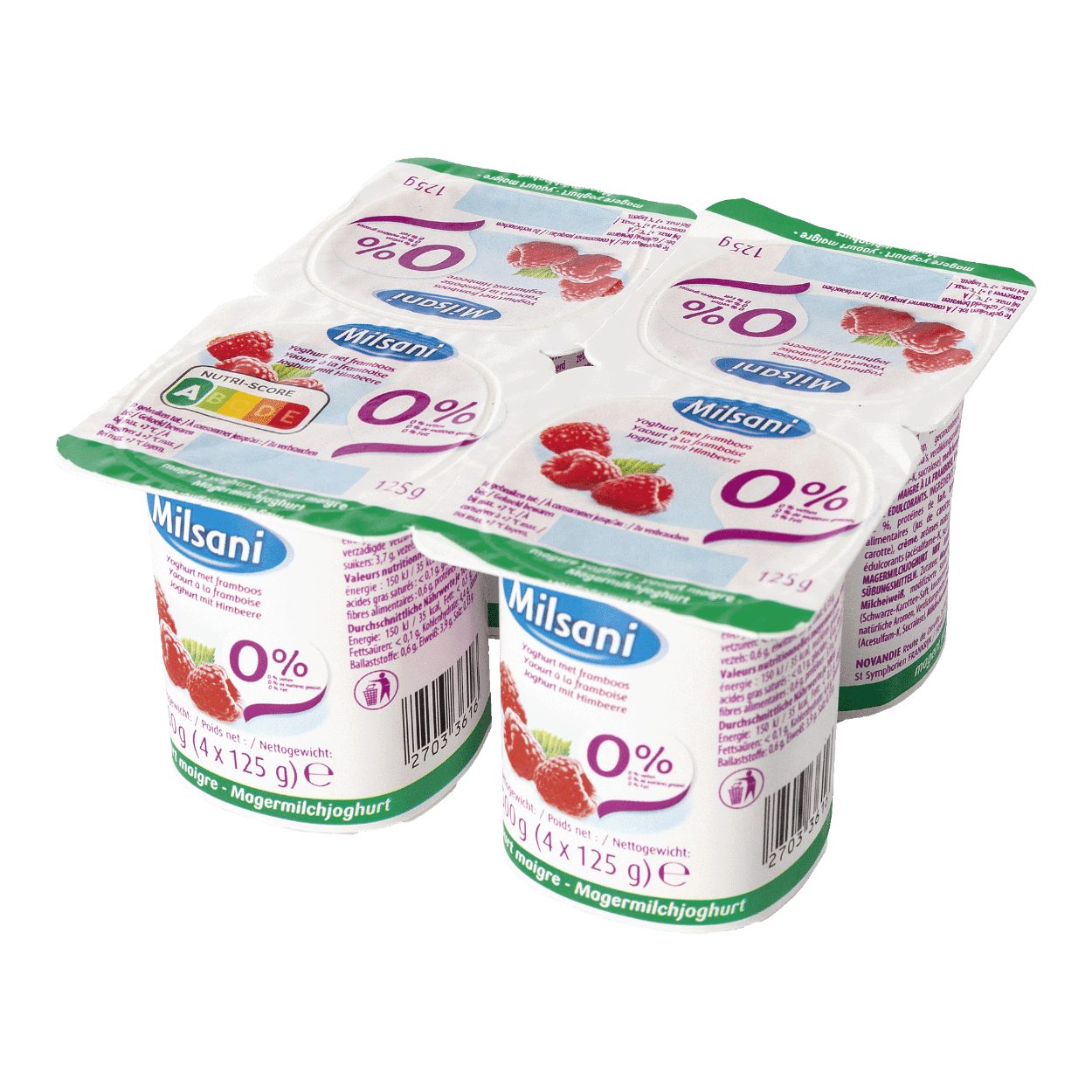MILSANI® Magere fruityoghurt, 4pack kopen bij ALDI België
