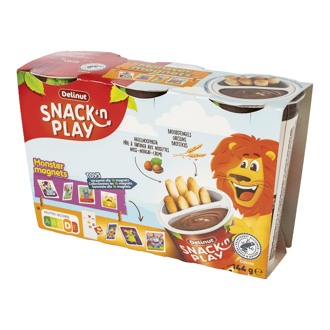 DELINUT Hazelnootpasta met grissini 3 pack kopen bij ALDI Belgi