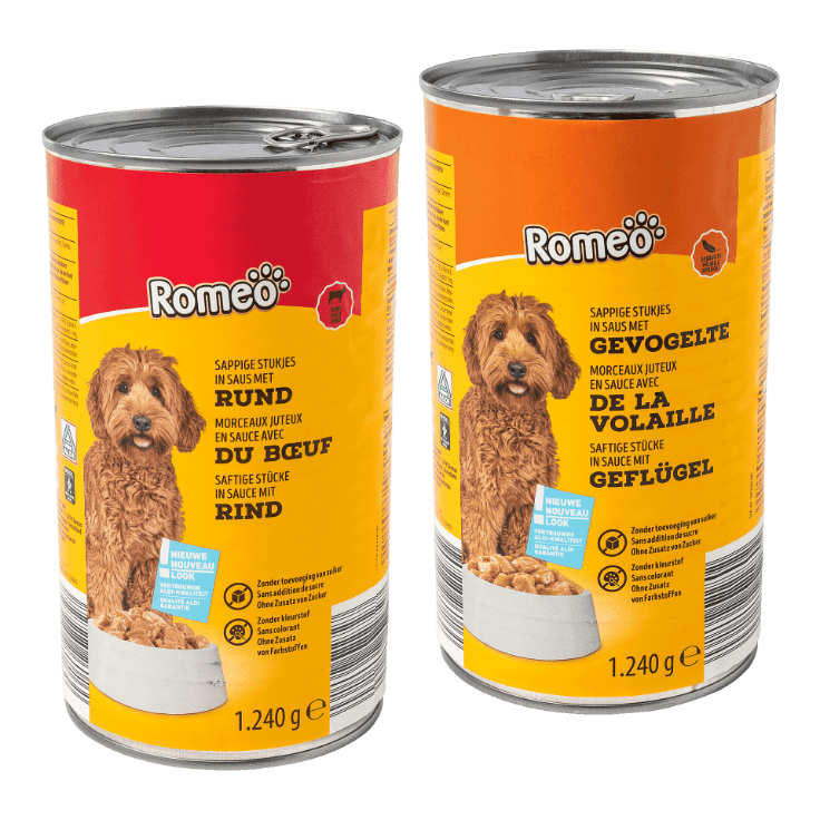 ROMEO® Hondenbrokjes in saus 