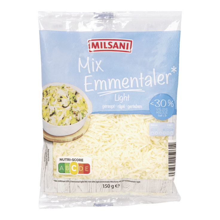 MILSANI® Geraspte emmentaler light