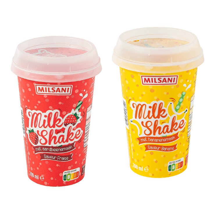 MILSANI® Milkshake aardbei of banaan 