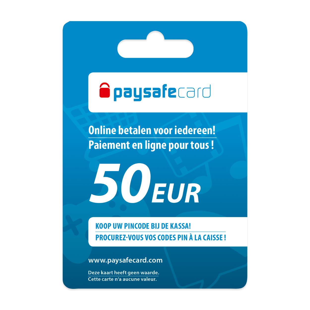 Carte de paiement Paysafe 50 euros bon marché chez ALDI