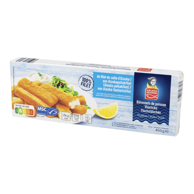 GOLDEN SEAFOOD® Vissticks, 15 st.