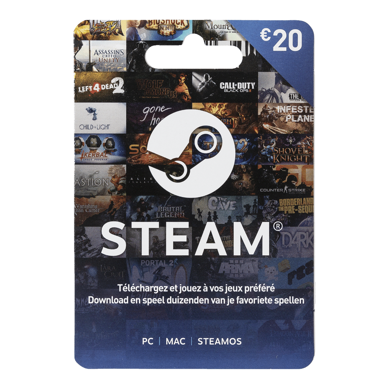 Steam kaart 20 euro kopen bij ALDI Belgi