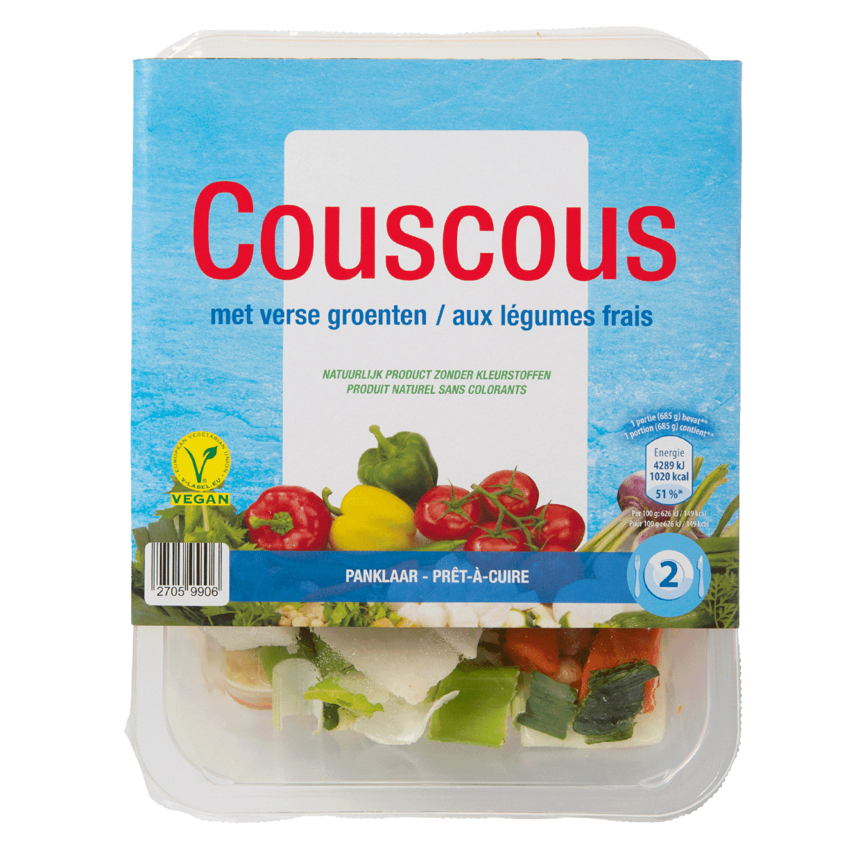 Couscous aux légumes frais bon marché chez ALDI