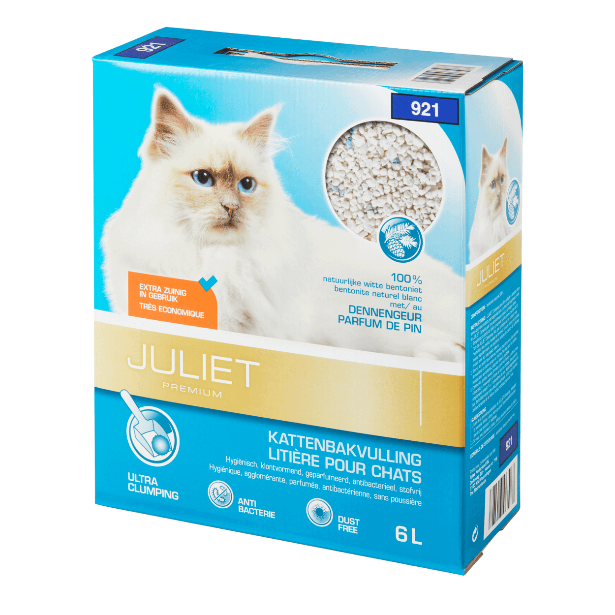 JULIET® Litière agglomérante premium pour chats bon marché chez ALDI