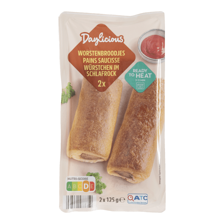 DAYLICIOUS® Worstenbroodjes, 2 st.