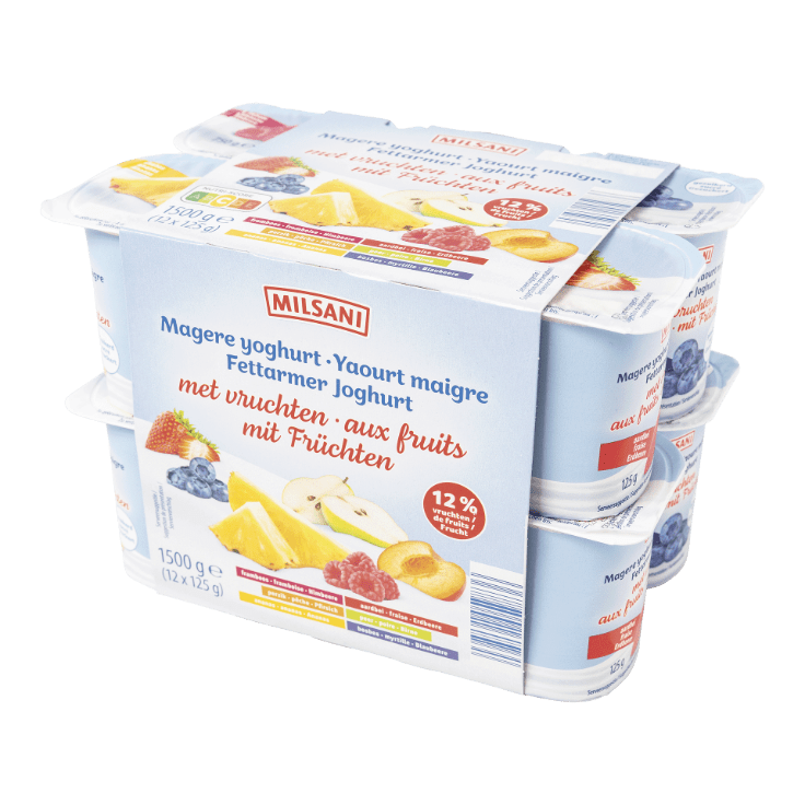 MILSANI® Magere fruityoghurt, 12 st.