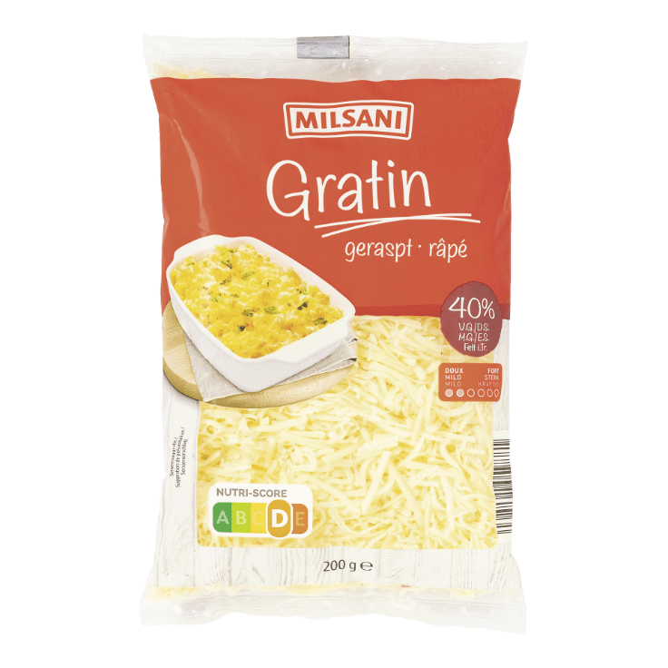 MILSANI® Geraspte gratinkaas