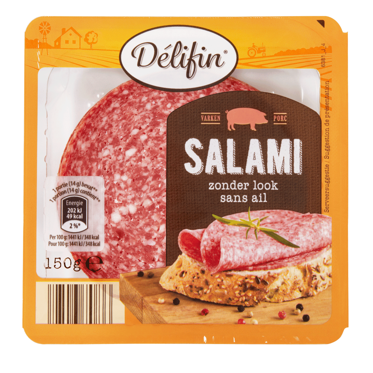 DÉLIFIN® Salami zonder look kopen aan lage prijs bij ALDI