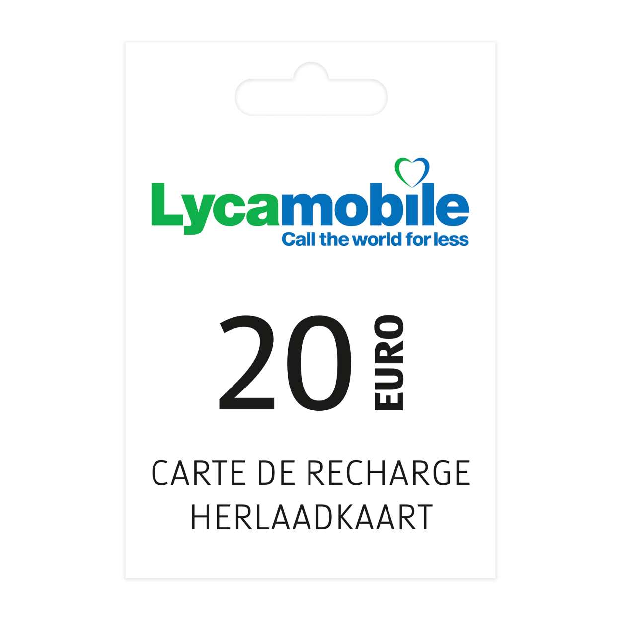 Lycamobile-Aufladekarte 20 Euro günstig bei ALDI
