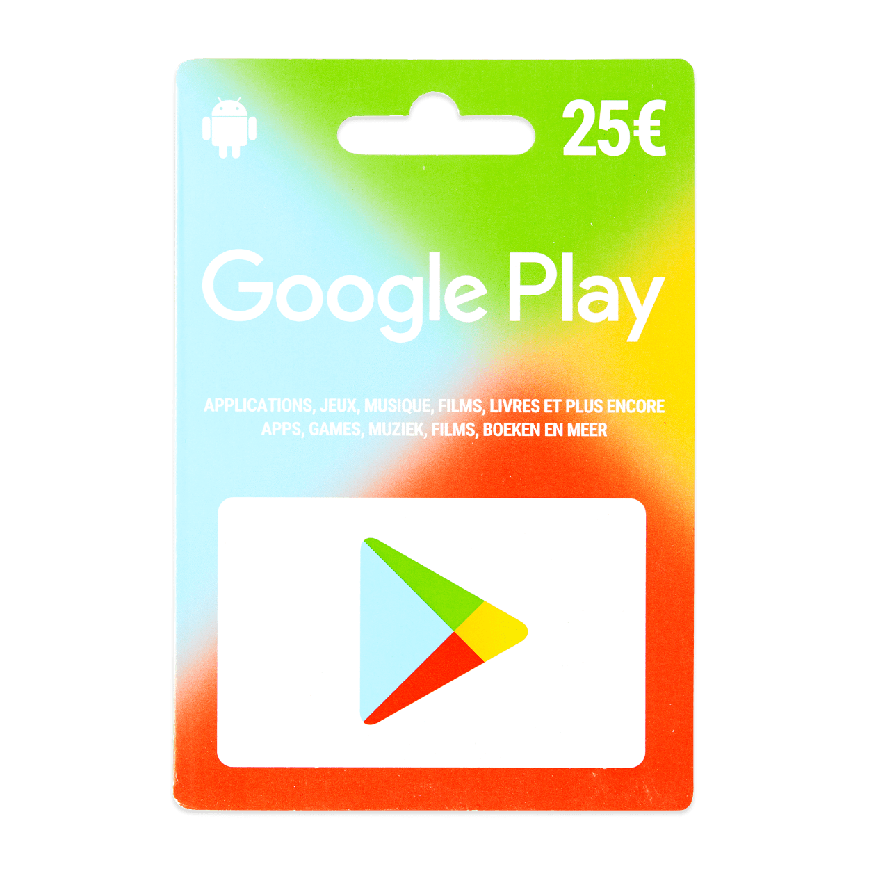 Google Play-kaart 25 euro kopen ALDI België