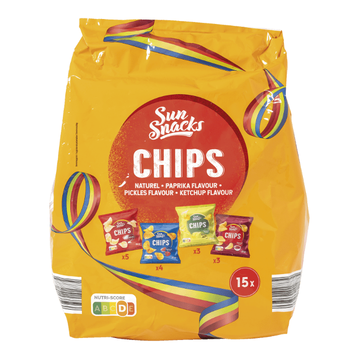 SUNSNACKS® Multipack chips, 15 st.