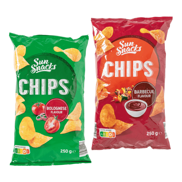 SUNSNACKS® Bolognese- of barbecuechips