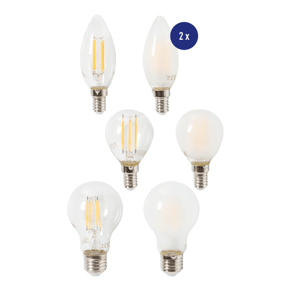 Ledfilamentlampen, 2 st.