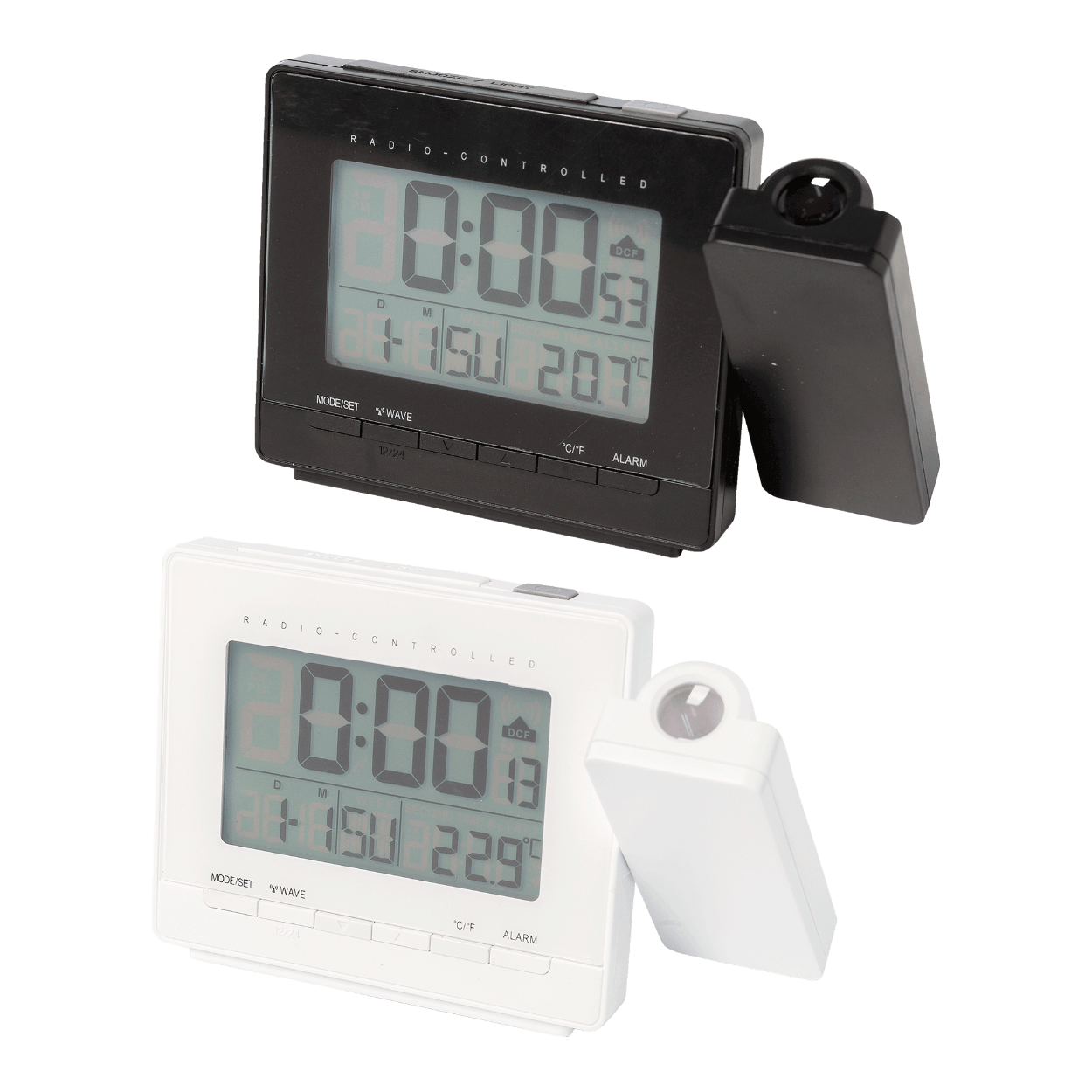 funkuhr mit projektion aldi