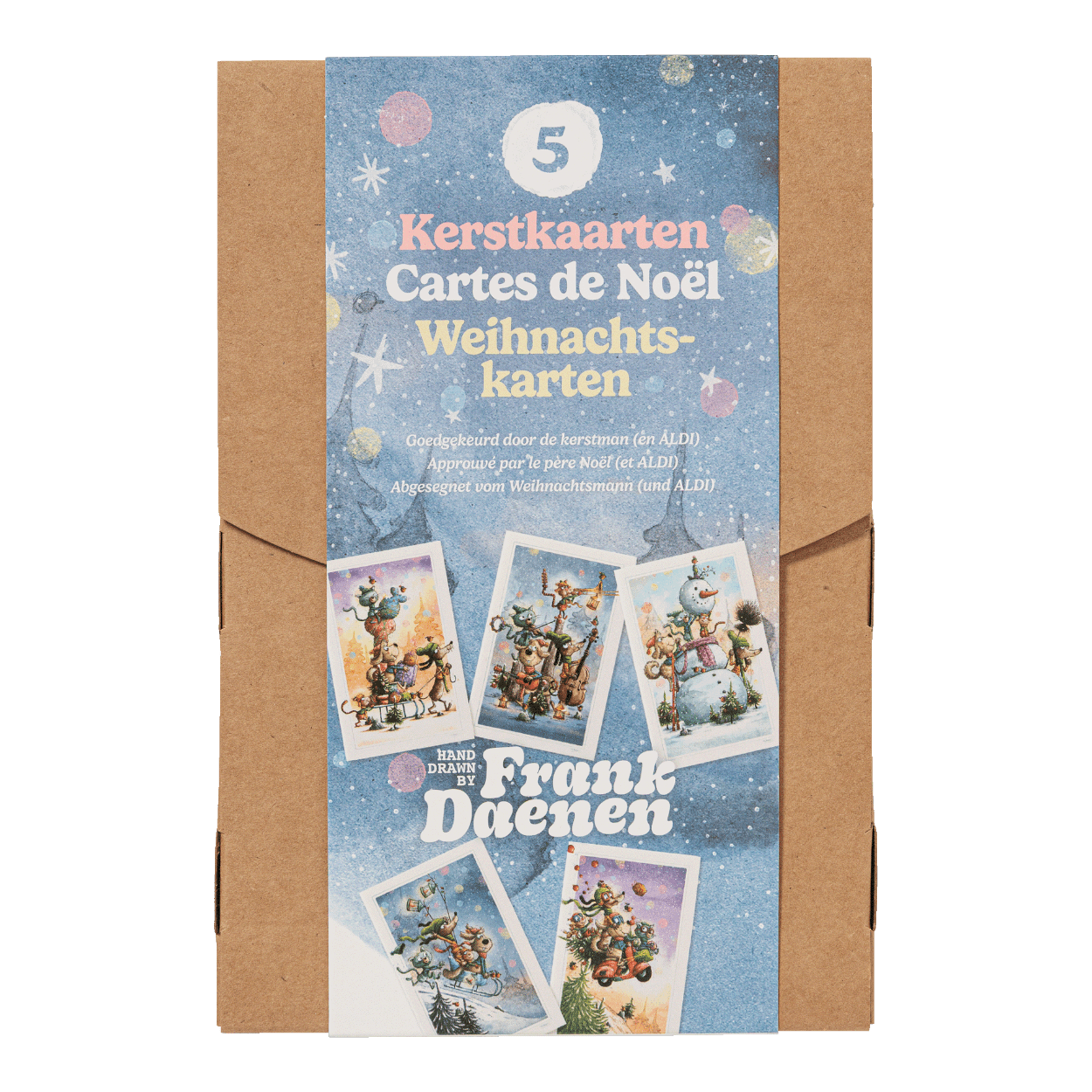 Lot De 12 Cartes De Noël Pliantes A6 Avec Enveloppes Brillantes - Eisler & Gauk, Neuf