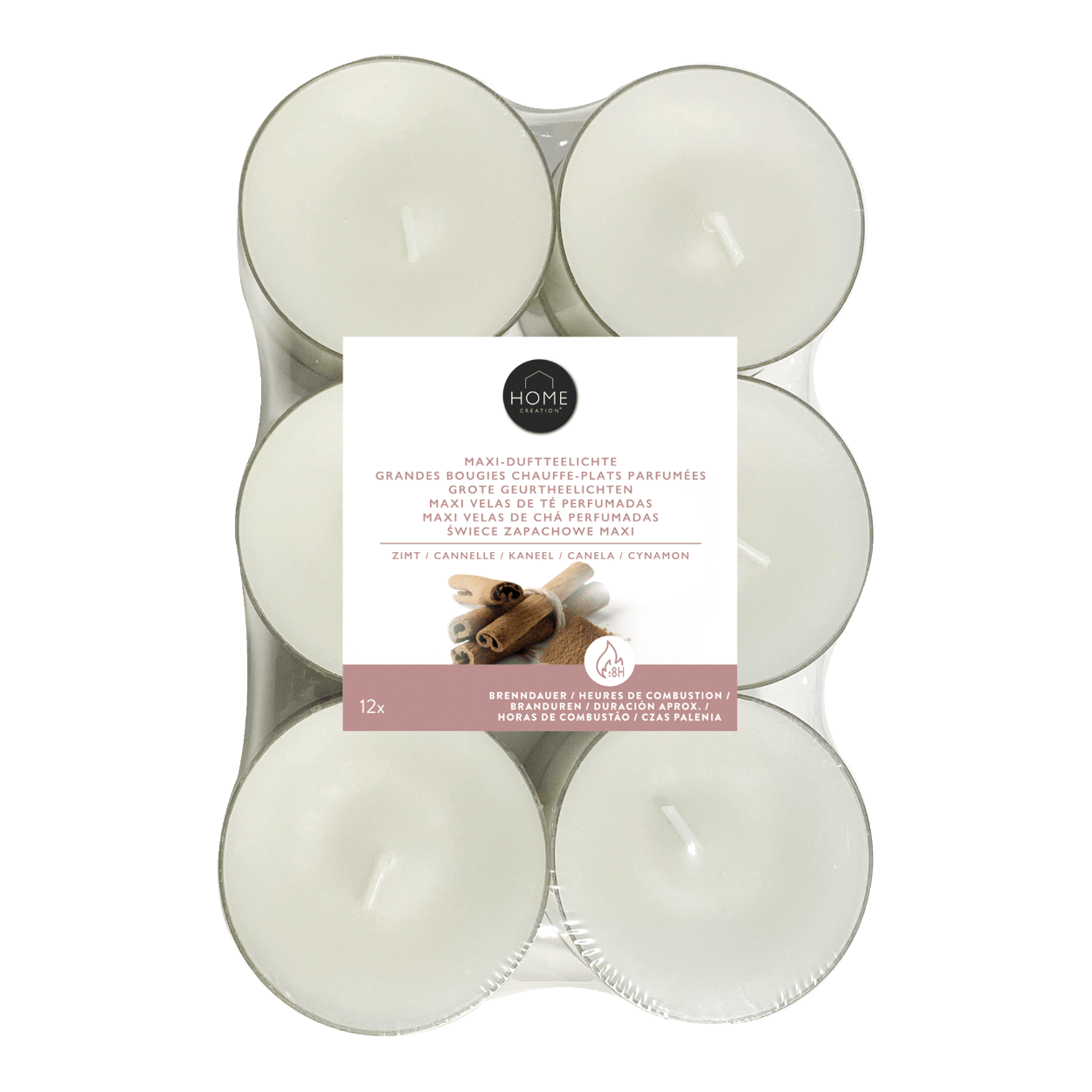 Lot De 12 Bougies Chauffe-Plat Parfumées - Durée De Combustion : 4