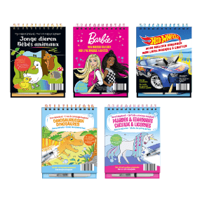 Krasboek of kleuren met water