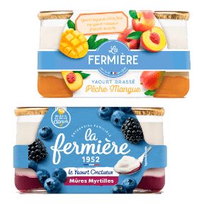 Yoghurt met fruitlaagje 2 st.