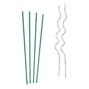 Plantenstokken of tomatenspiralen