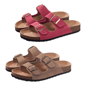 Slippers met diep voetbed