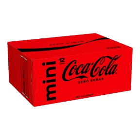 Miniblikjes Coca-Cola zero 12 st.