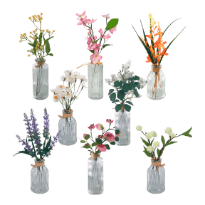 Kunstbloemen in vaas