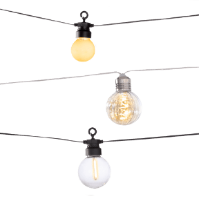 Ledlichtketting op zonne-energie