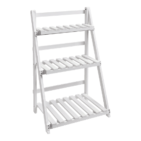 Houten plantenrek met 3 niveaus