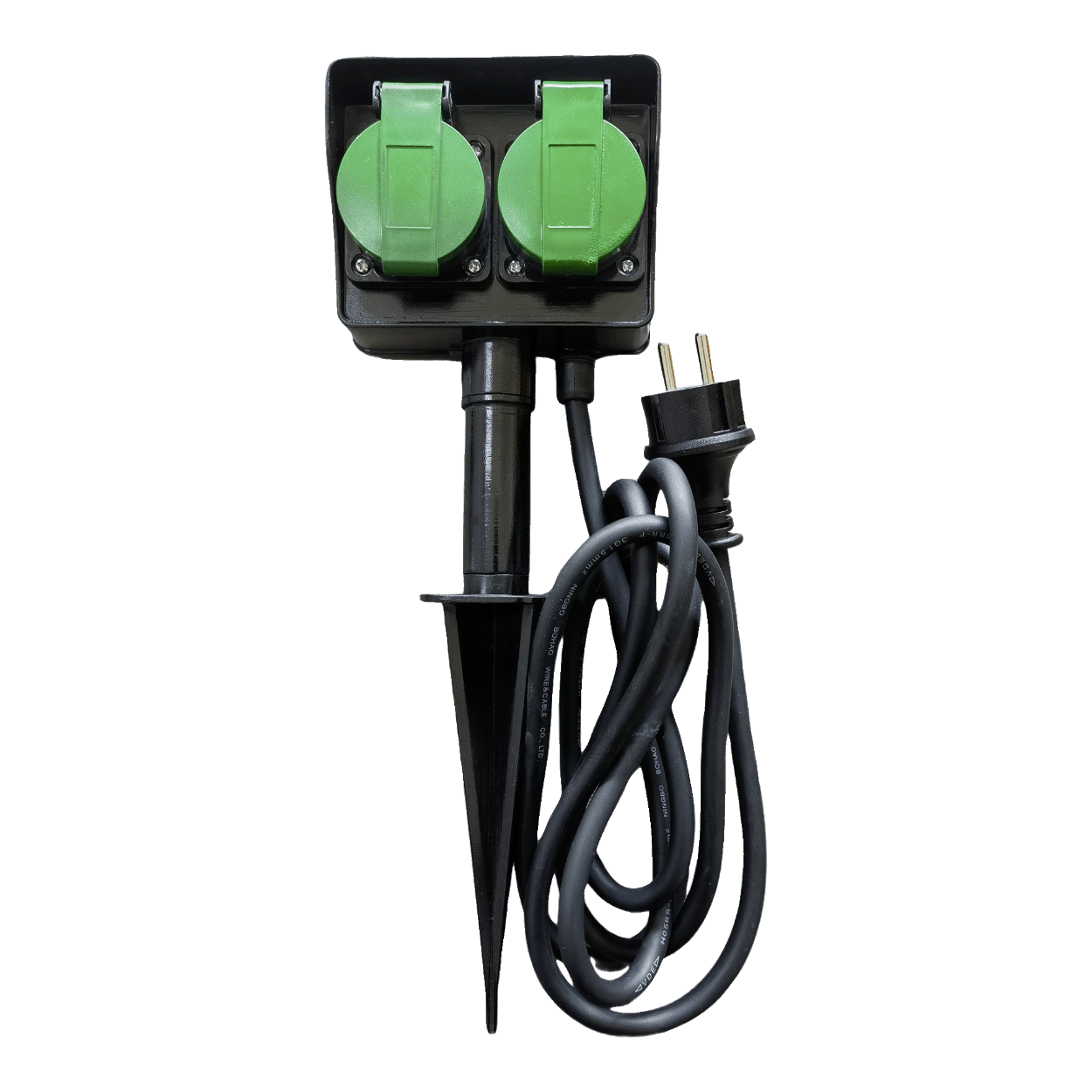 KESSER® Tuinstopcontact, Steenlook Met 4 Stopcontacten, Met Wifi Functie Bediening Via App Incl Grondpen Meervoudige Stopcontacten Voor Buiten Met 3 M Verlengkabel Buitenstopcontact Ip44