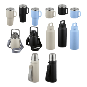 Dubbelwandige isoleerfles of -beker